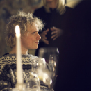 The artists participating in the Christmas concert 15 December were invited to dinner with The Crown Prince and Crown Princess at Skaugum estate. Here Moddi with Crown Princess Mette-Marit in the background. Published 15.12.2011. Handout picture from the Royal Court. For editorial use only - not for sale. Photo: Hans Fredrik Asbjørnsen / The Royal Court.. Image size: 3744 x 5616 px and 15.71 Mb.